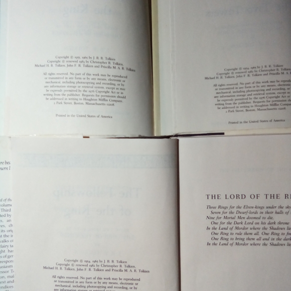 J. R. R. TOLKIEN The Lord of the Rings Trilogy Set Revised BCE Book Club Edition - Picture 12 of 15